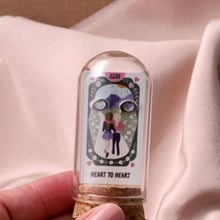 Load image into Gallery viewer, HEART TO HEART - SILVER HEART SPEACH BUBBLE EARRINGS