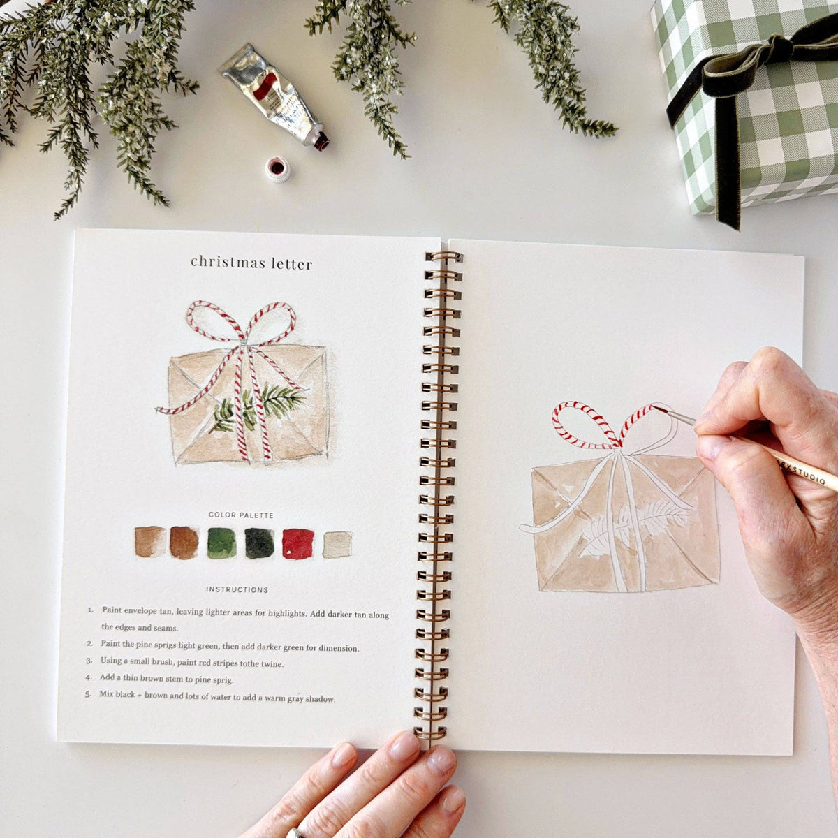 CLASSIC CHRISTMAS WATERCOLOUR WORKBOOK