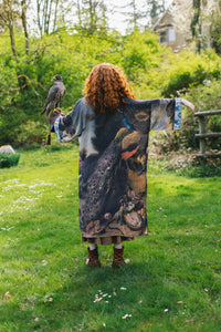 OPERA DUSTER COAT - WILD BEAUTY WITH PEACOCK