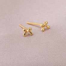 Load image into Gallery viewer, RED BALLERINA WITH TINY BOW EARRINGS