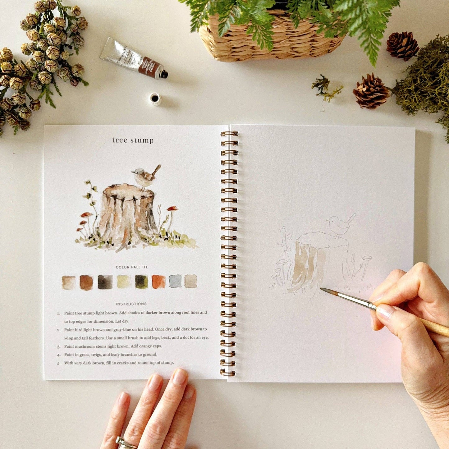 WOODLAND WATERCOLOUR WORKBOOK