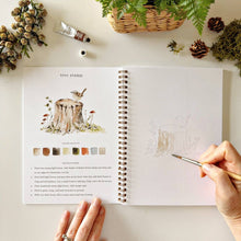 Load image into Gallery viewer, WOODLAND WATERCOLOUR WORKBOOK