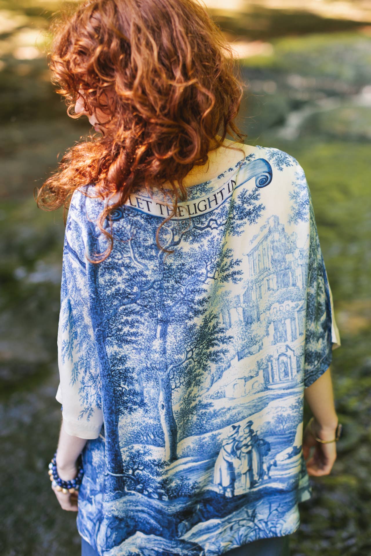 LET THE LIGHT IN BAMBOO LUX TEE TUNIC SHIRT