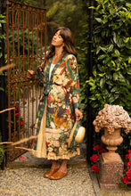 Load image into Gallery viewer, LONG DUSTER ROBE - STAY GOLD FLORAL w/ Rabbit &amp; Bees