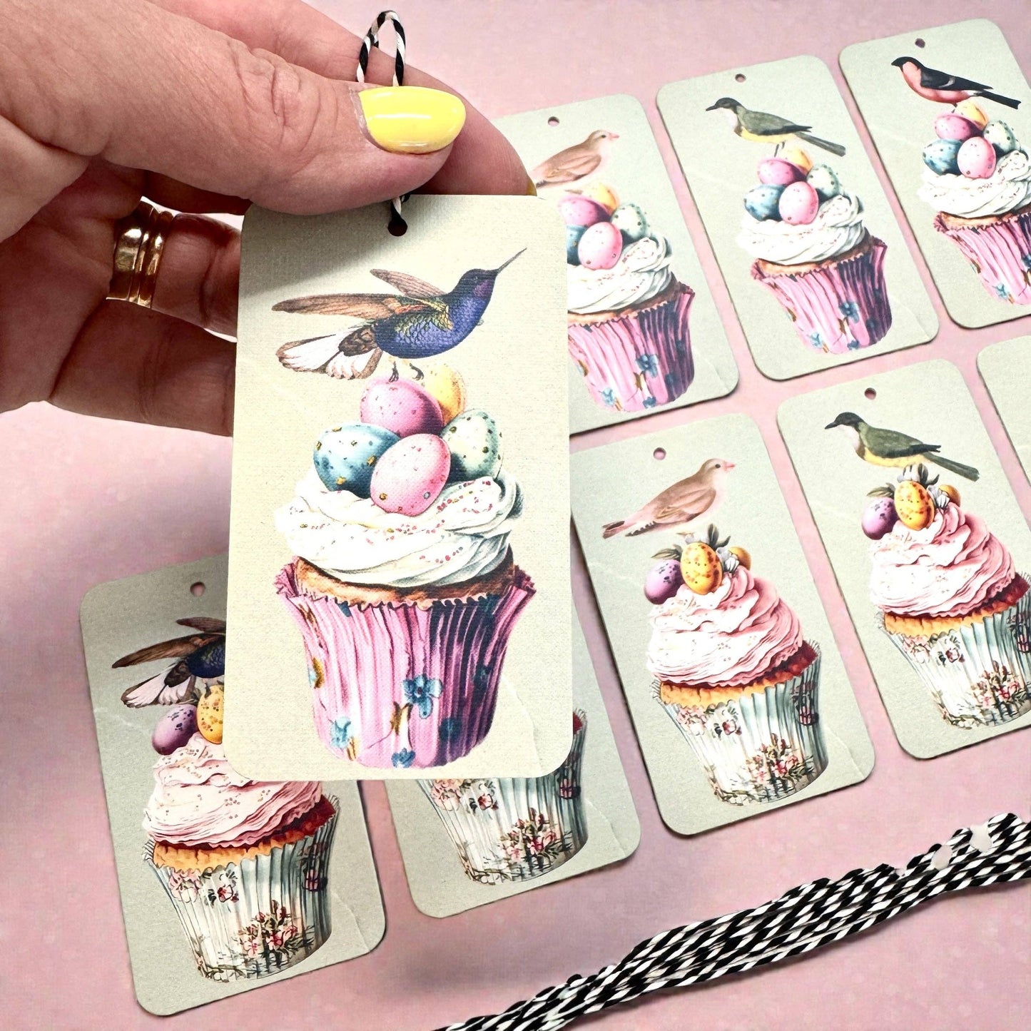 BIRTHDAY GIFT TAGS - VINTAGE BIRDS
