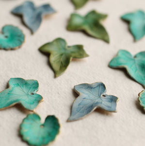 OLIVE WILLOW LEAF EARRINGS