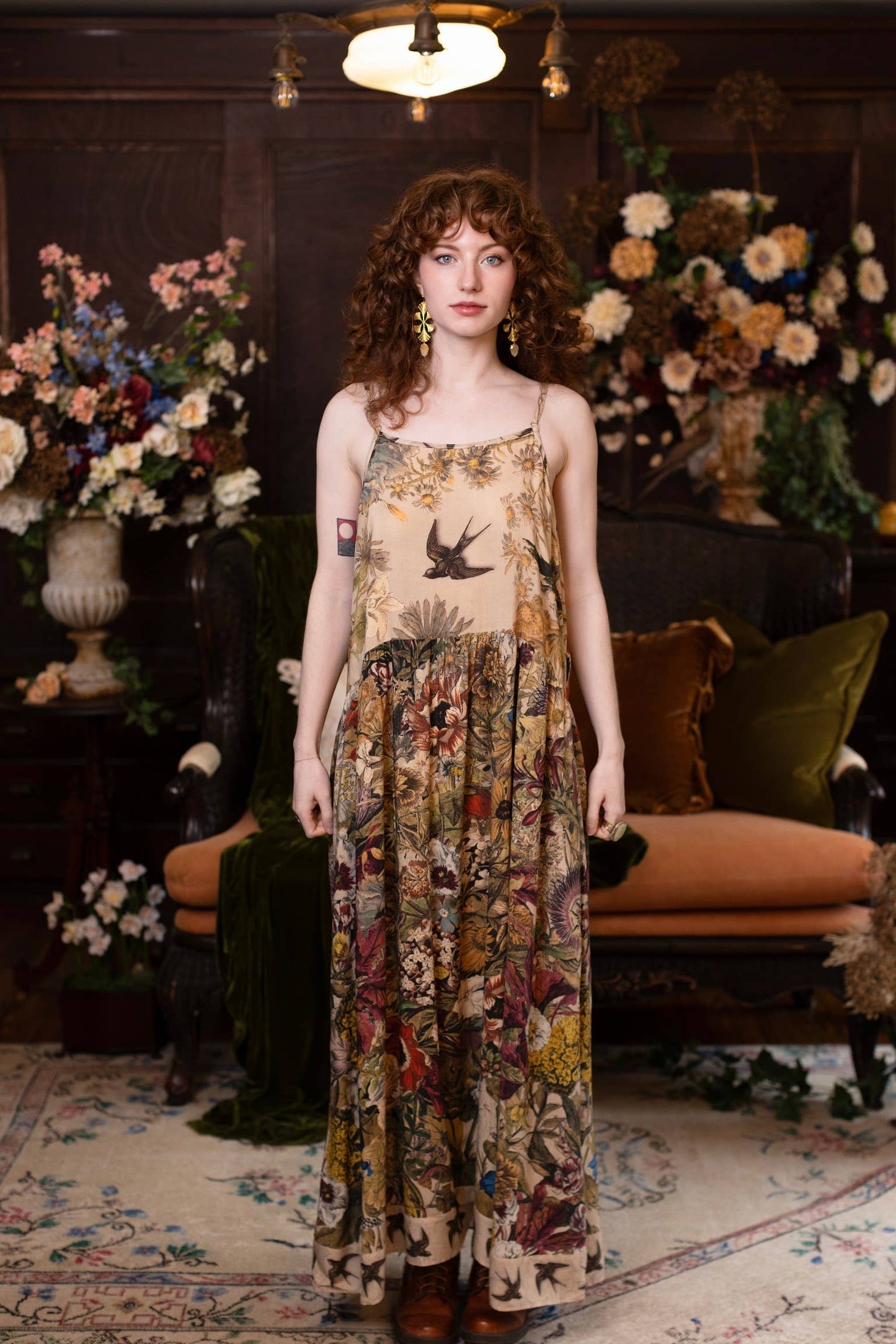 GOLDEN HOUR BOHÉME LONG MAXI SLIP DRESS