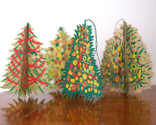 Load image into Gallery viewer, DECORATED TREES PAPER ORNAMENT