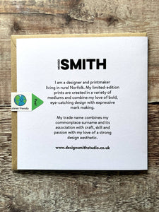 FILMS - BLANK GREETINGS CARD
