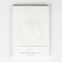 Load image into Gallery viewer, CHRISTMAS CHEER PAINTABLE NOTECRDS