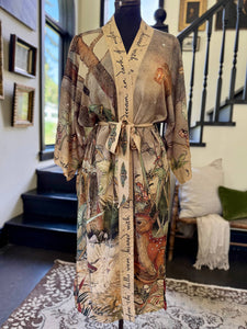 OPERA DUSTER - LOVELIGHT WOODLAND DEER & SWALLOW