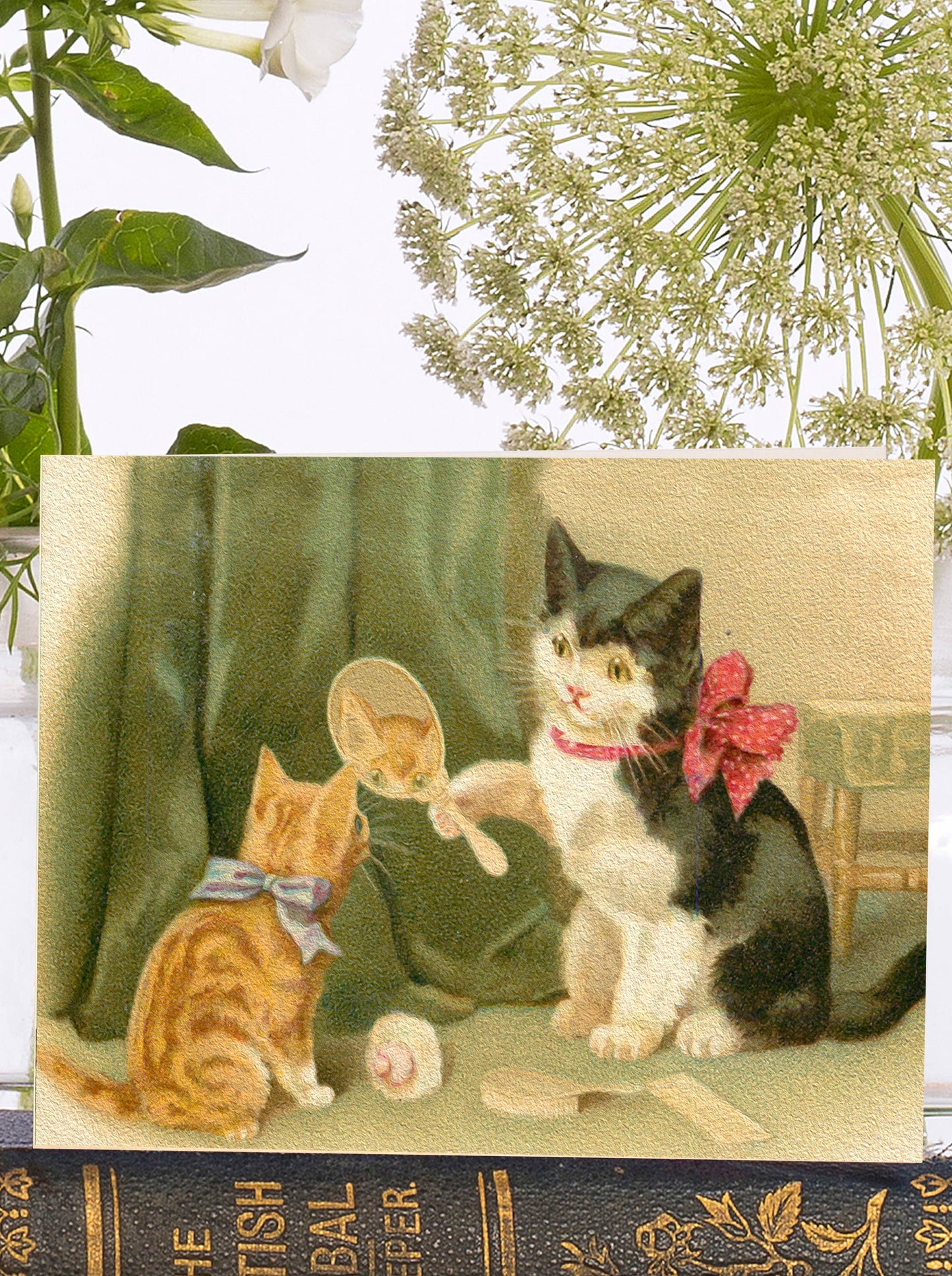 LITTLE VINTAGE GREETING CARD - THE MIRROR