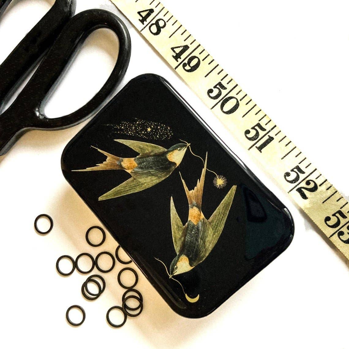 CELESTIAL SWALLOWS TIN- LARGE