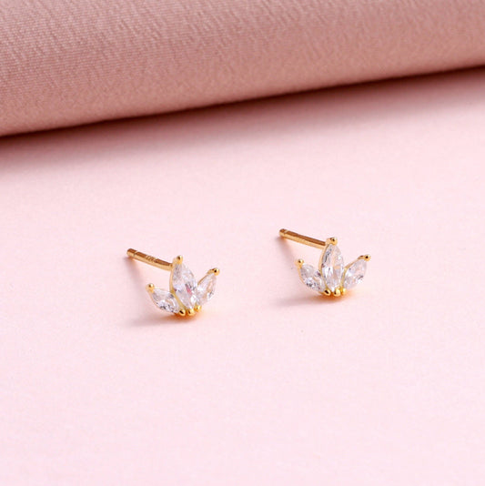 ANGEL IN ORANGE DRESS CRYSTAL EARRINGS