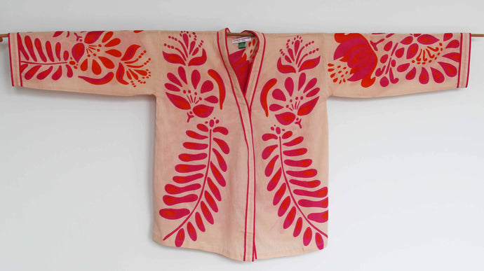 FUCHSIA BLOSSOM KIMONO