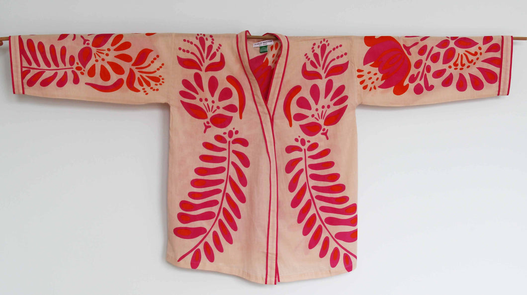 FUCHSIA BLOSSOM KIMONO