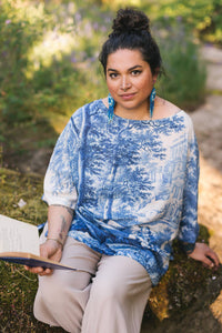 LET THE LIGHT IN BAMBOO LUX TEE TUNIC SHIRT
