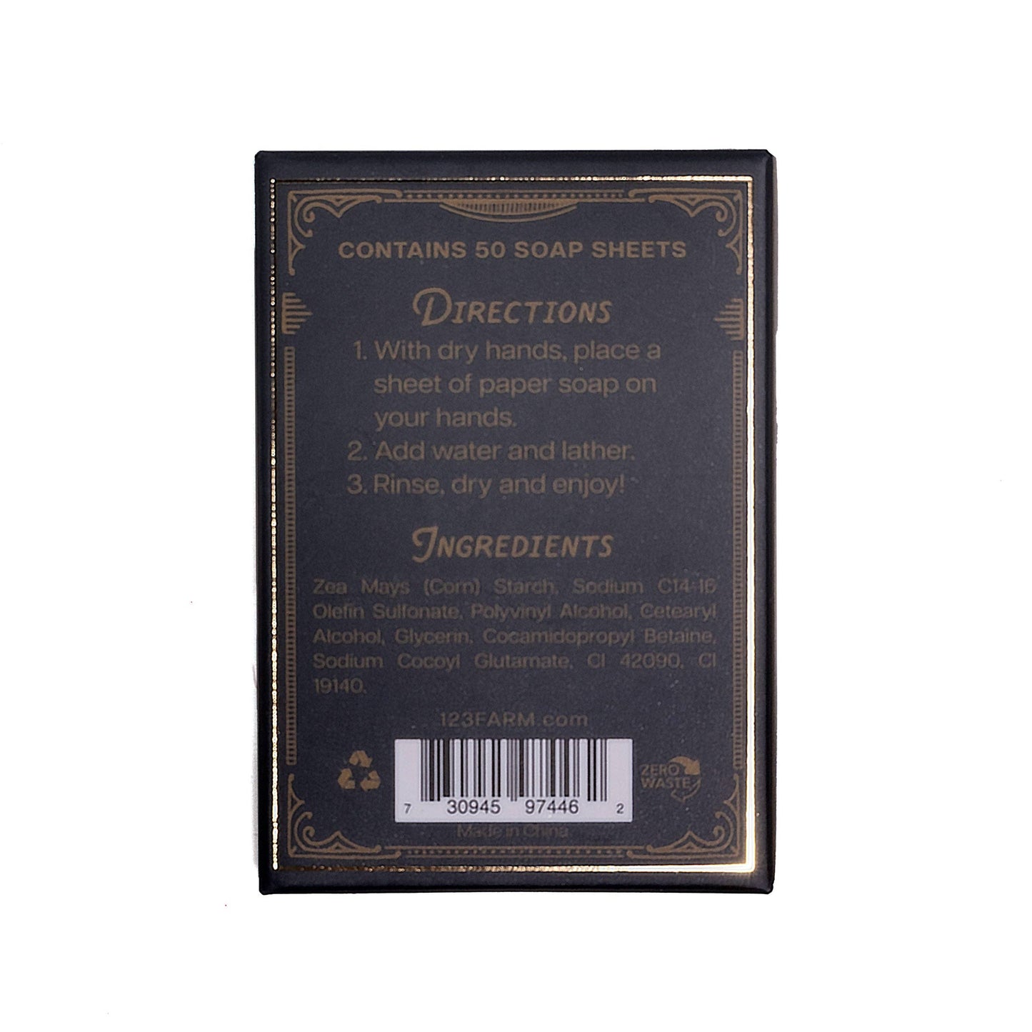 PAPER SOAP - ROCKY MOUNTAIN SPRICE, FIR & WHITE MUSK