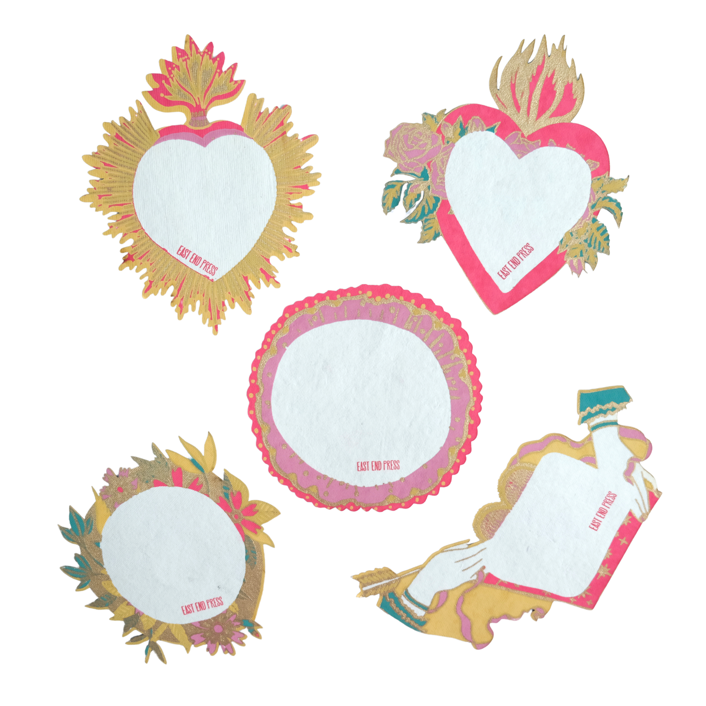 LOVE  HEART NOTECARDS