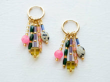 Load image into Gallery viewer, STEVIE BEADED CHARM EARRINGS