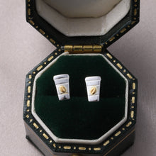 Load image into Gallery viewer, AWAKENING - SILVER TRAVEL COFFEE CUP EARRINGS