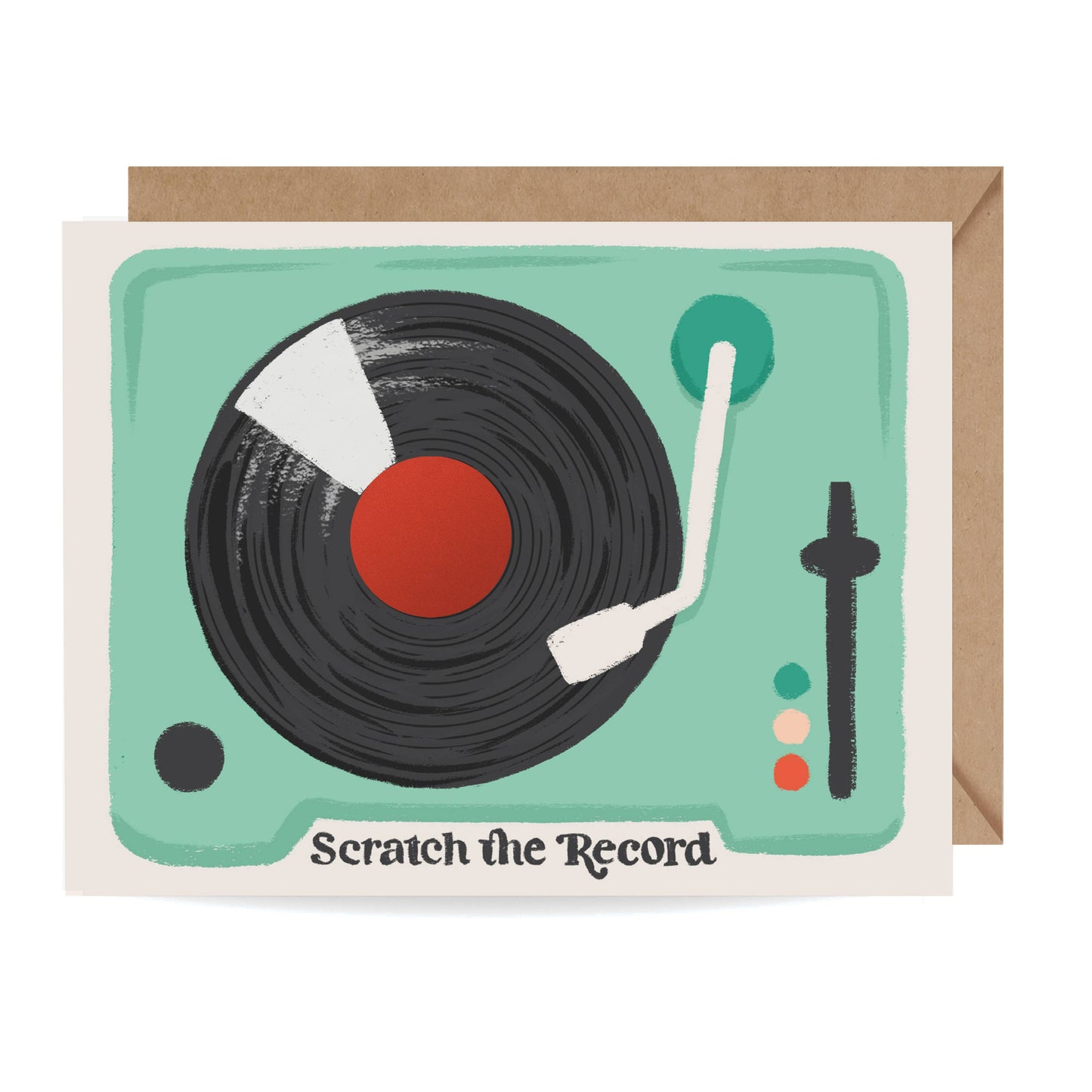 SCRATCH-OFF CARD - RECORD PLAYER
