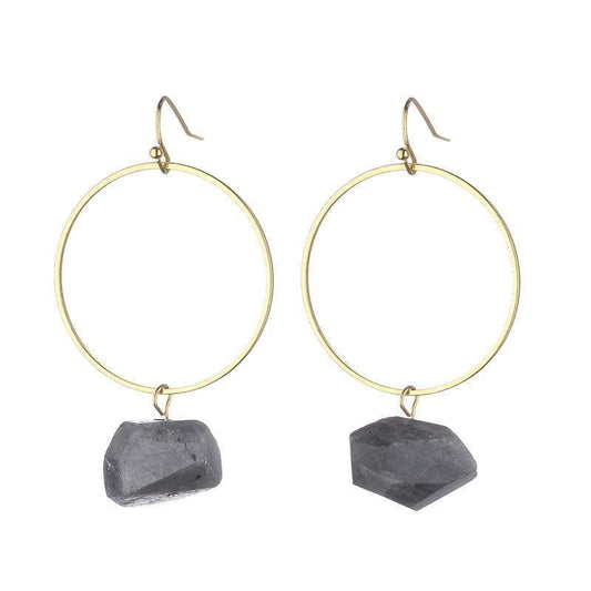 Danielle Raw Quartz Earrings