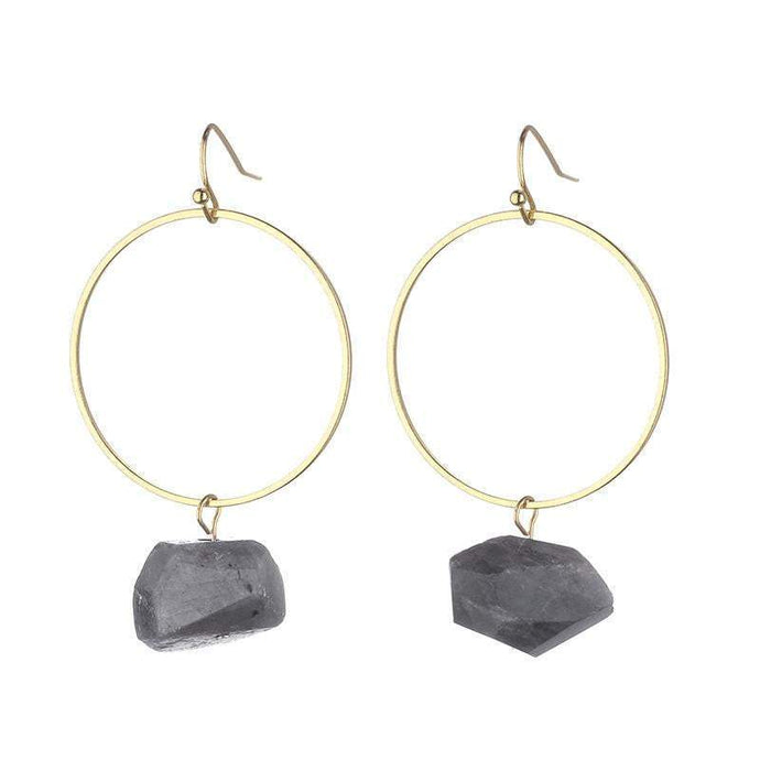 Danielle Raw Quartz Earrings