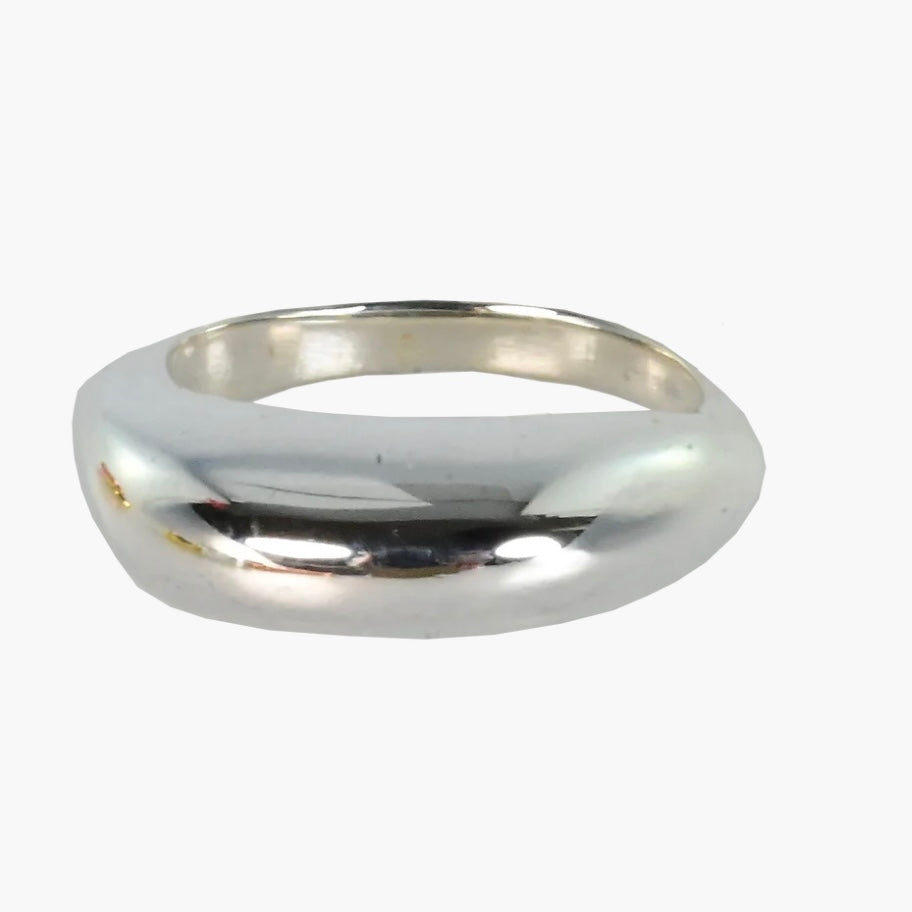 Silver Flow High Dome Ring