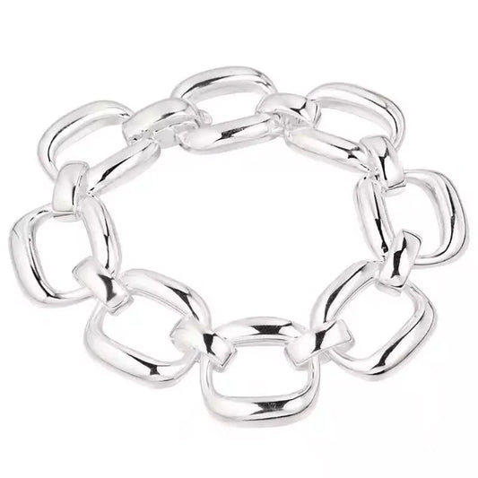 BIANCA CHUNKY SILVER BRACELET