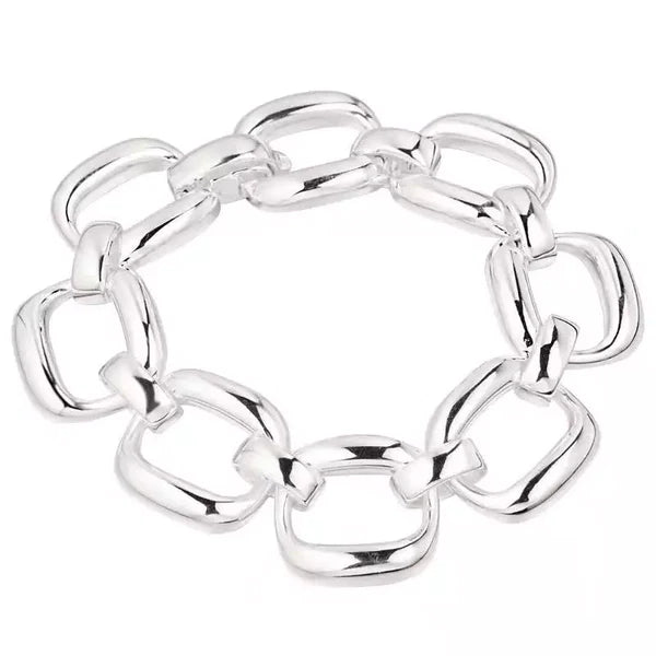 BIANCA CHUNKY SILVER BRACELET