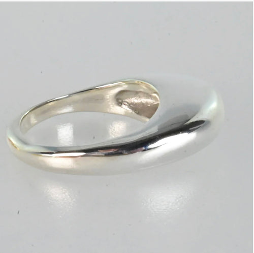 Silver Flow High Dome Ring