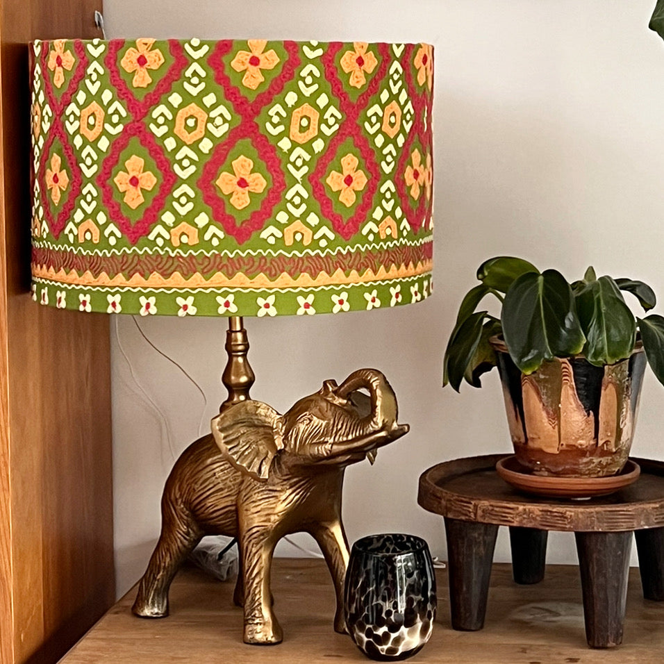 Elephant Lamp Base - Antique Gold