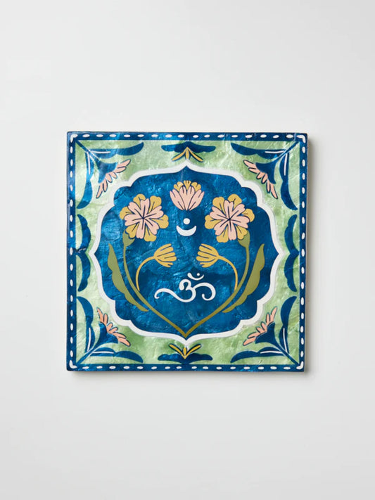 FLEUR OM GREEN WALL ART