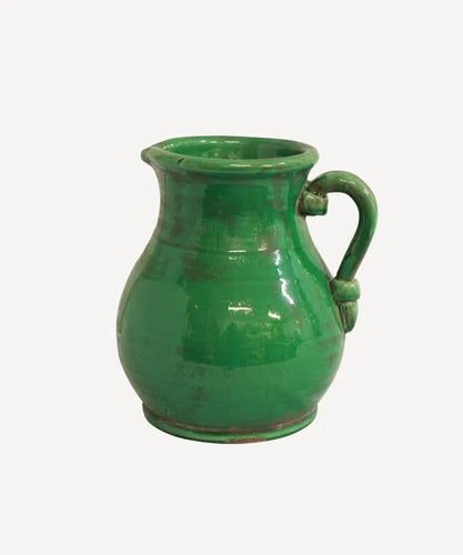 Esme Green Terracotta Glazed Jug