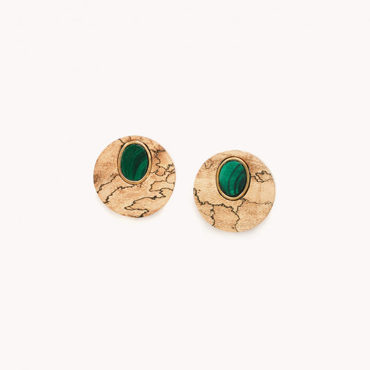 BERGAME ROUND CLIP EARRINGS