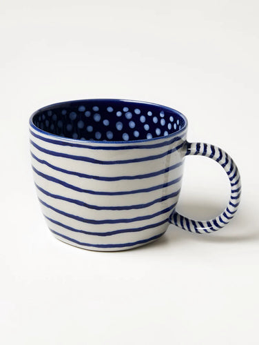 CHINO MUG - NAVY LINES (SET OF 2)