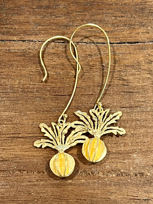 Tupi Drop Gold Plated Earrings