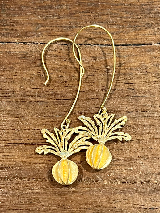 Tupi Drop Gold Plated Earrings