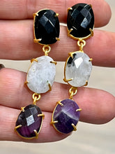 Load image into Gallery viewer, Semi Precious Statement Earrings