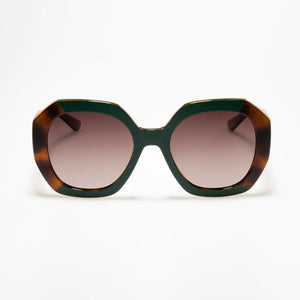 Valentina Sunglasses - Ombré Green Tort